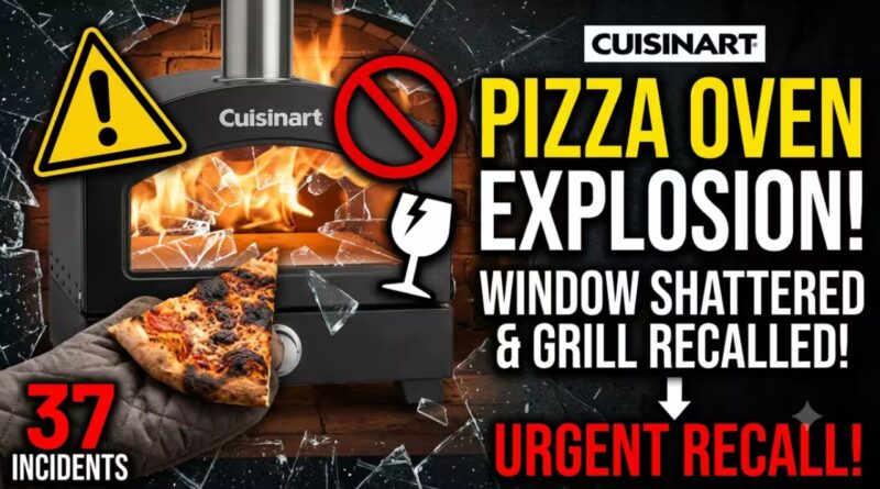 A pizza oven window shattered in 37 reported incidents, Cuisinart is recalling the entire grill