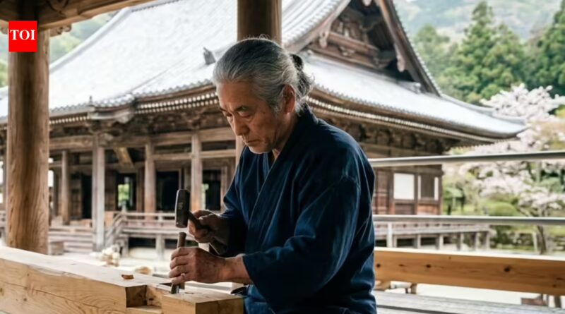 Japan does not use modern nails to repair centuries-old temples. Instead, master craftsmen rely on an ancient woodworking technique