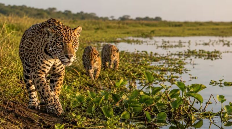 Argentina lost jaguars from its Iberá wetlands nearly 70 years ago, but conservationists have now brought the country's largest wild cat back through an ambitious rewilding project | World News