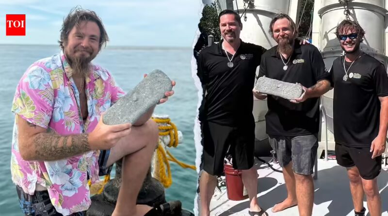 Florida treasure hunters searching a 400-year-old shipwreck discovered a rare 22.5-pound silver bar worth up to $100,000 | World News