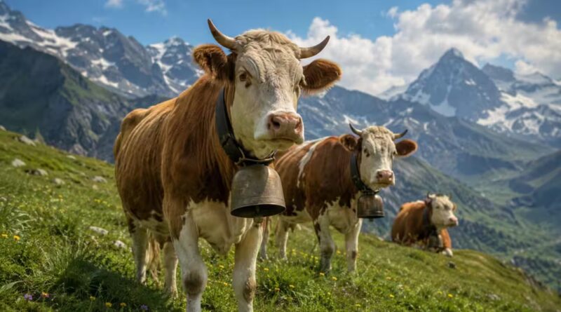 Swiss cows wear giant bells around their necks. The reason began with a simple problem in the mountains |