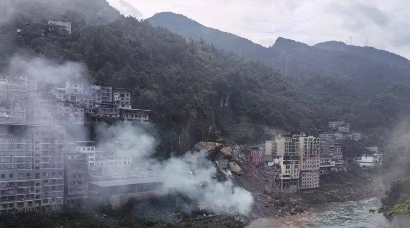 China Landslide: Several trapped after landslide buries homes in China's Chongqing
