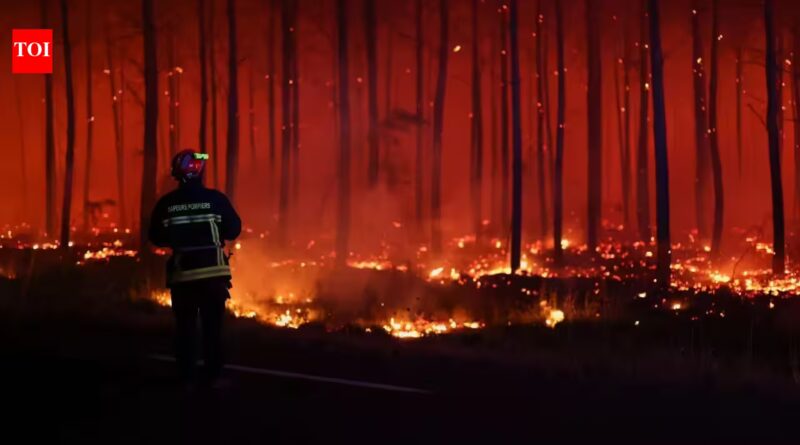 Watch: Wildfires rage across France, Spain as thousands flee, national emergency declared