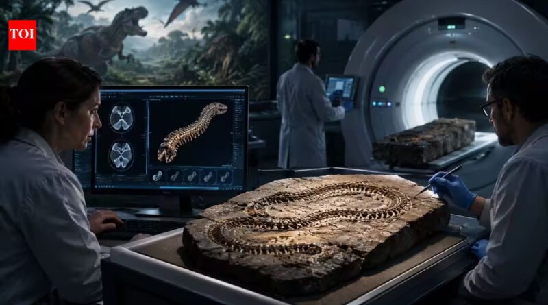 200 years after the first dinosaur, scientists use brain scans on a 100-million-year-old snake fossil from Brazil |