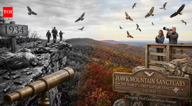 In 1934, this Pennsylvania mountain went from a hawk killing ground to the world's first raptor sanctuary and changed bird conservation forever | World News