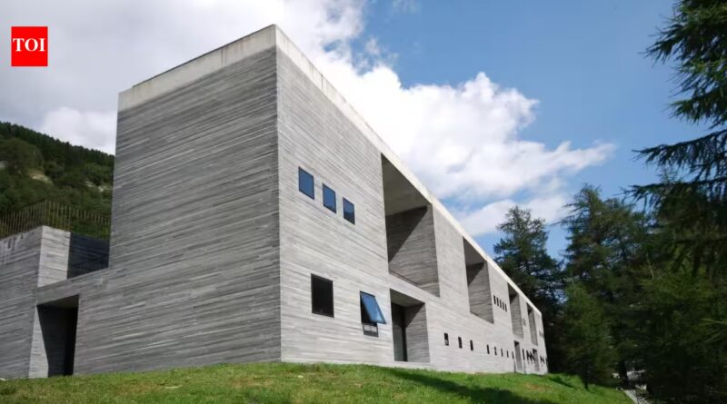 Hidden deep within the Swiss Alps, this structure was built with 60,000 stone slabs to disappear into the mountain and is now considered one of the greatest works of modern architecture | World News