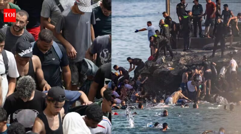 'Go that way': Migrants say Moroccan authorities directed them towards Spain's Ceuta