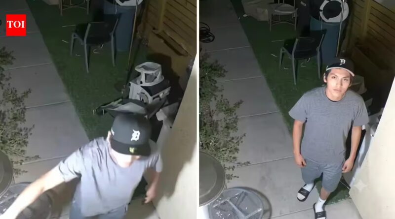 A mystery stranger woke a Las Vegas family during a predawn house fire, helped them escape and disappeared before they learned his name