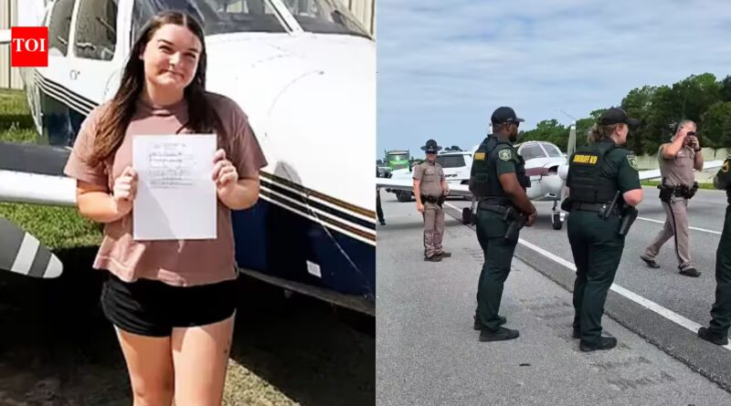 Florida woman flight instructor safely lands an aircraft on busy Interstate 10 after engine trouble, then tells drivers, "My fault for the traffic guys" | World News
