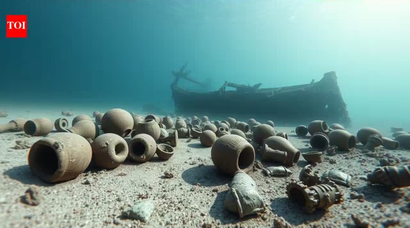 A 2,400-year-old shipwreck found off Greece is still carrying hundreds of ancient amphorae beneath the sea | World News
