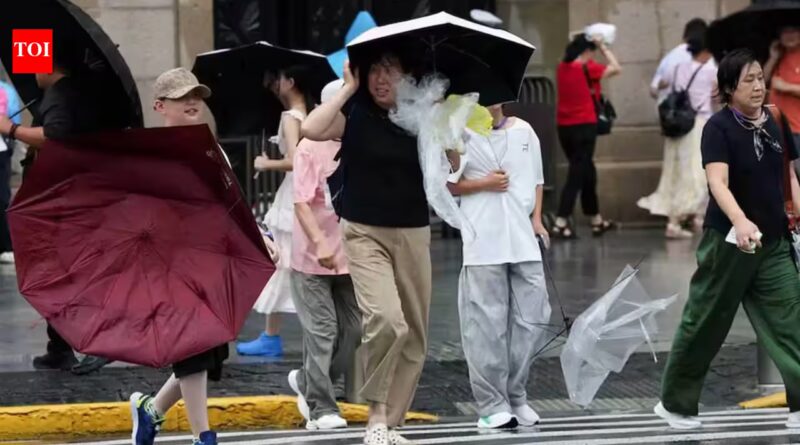 Over 1 million evacuated as Typhoon Dolphin hits eastern China; 1,400 Shanghai flights cancelled