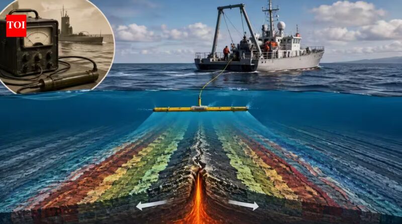 A World War II submarine detector was later used to map magnetic stripes on the seafloor, helping scientists prove that Earth’s tectonic plates move |