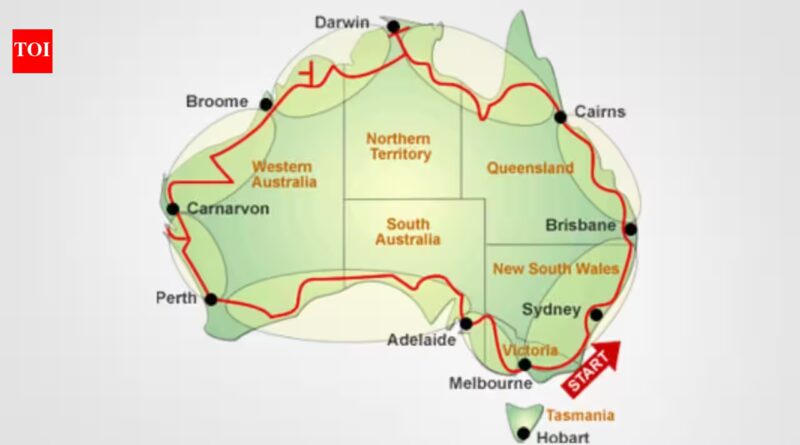 World’s longest national road in Australia is 14,500 km long and forms a giant loop around the continent, crossing deserts, rainforests and major cities  | World News